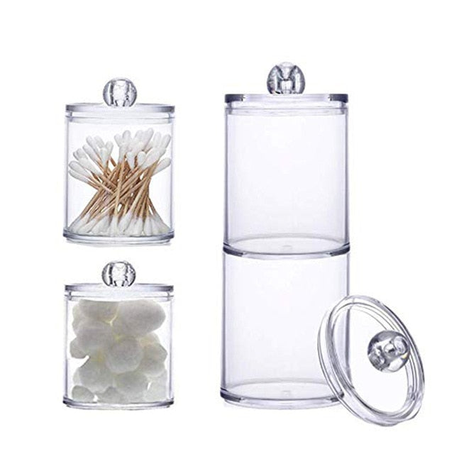 Multifunctional Round Qtip Storage Box