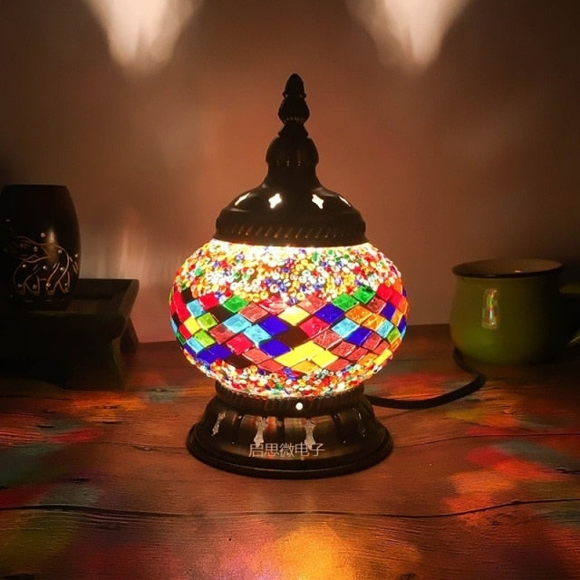 Vintage Mosaic Table Lamp