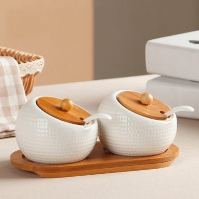 Ceramic Condiment Storage Jar Household