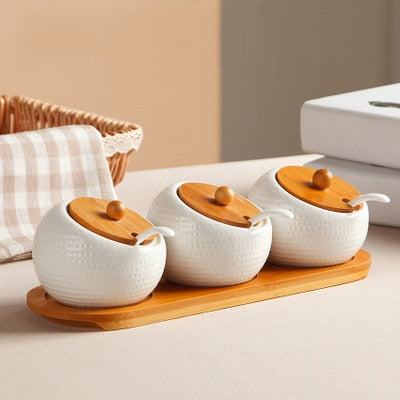 Ceramic Condiment Storage Jar Household