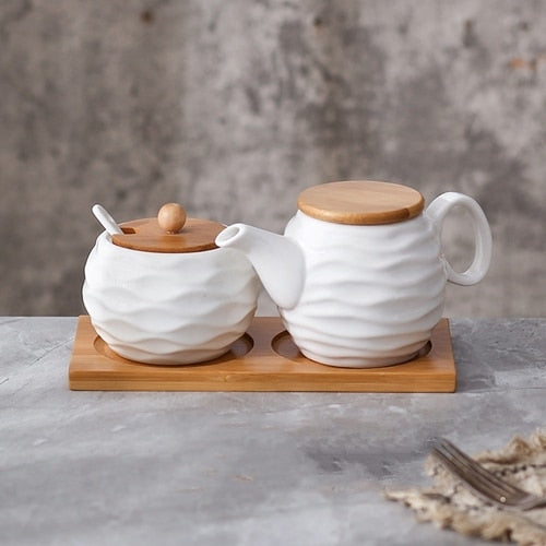 Ceramic Condiment Storage Jar Household