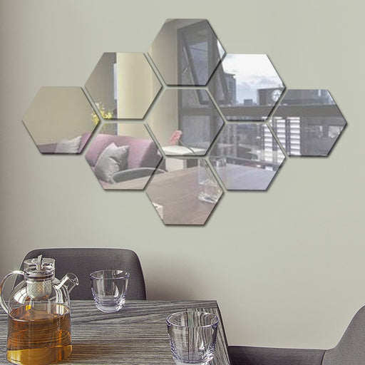 Reflective Hexagon Shape Mirror