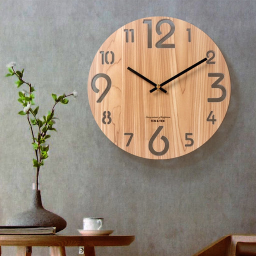 Wooden 3D Wall Clock