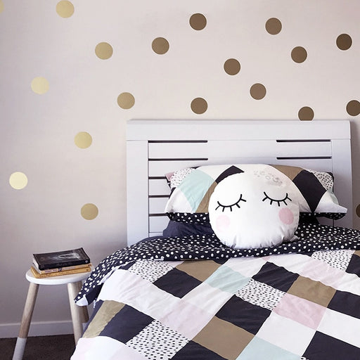 Gold Polka Dots Wall