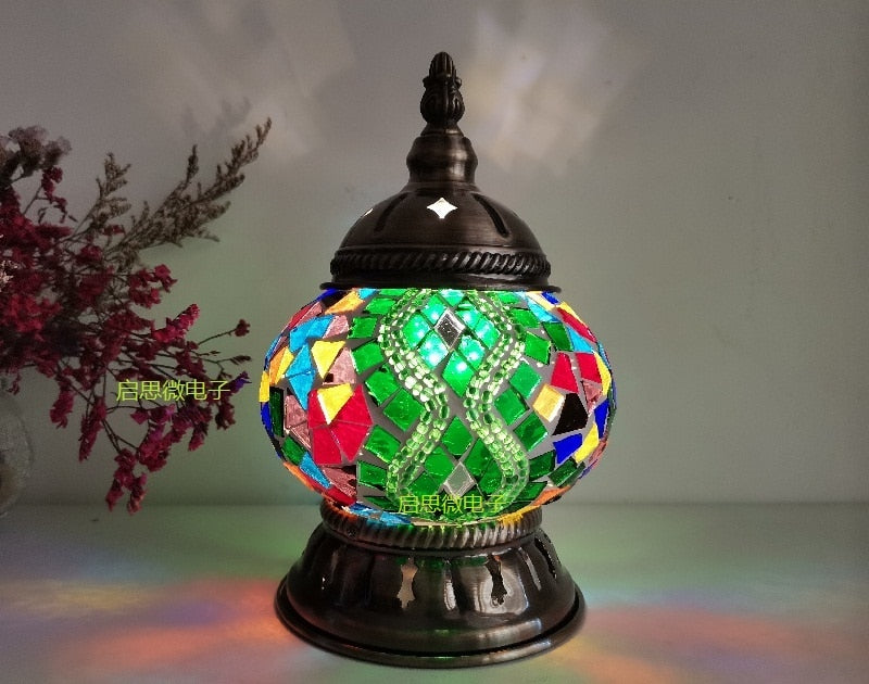 Vintage Mosaic Table Lamp