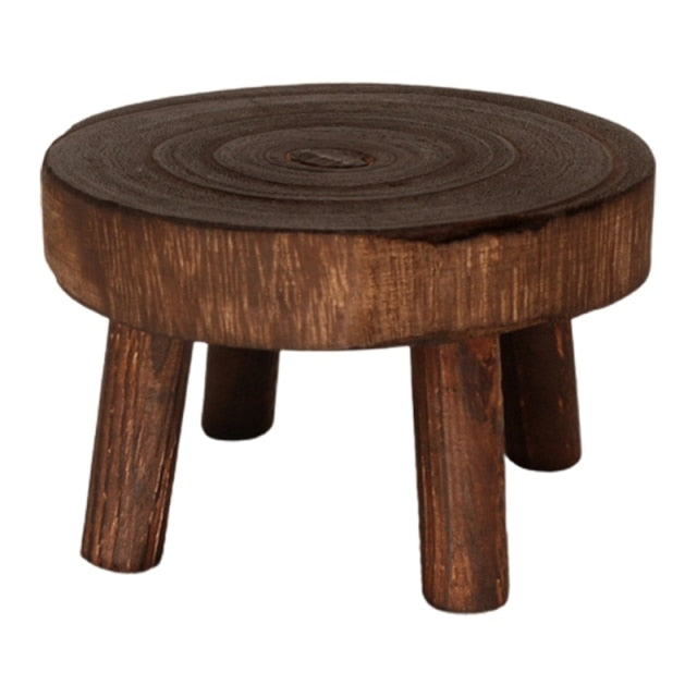 Solid Wood Round Bench